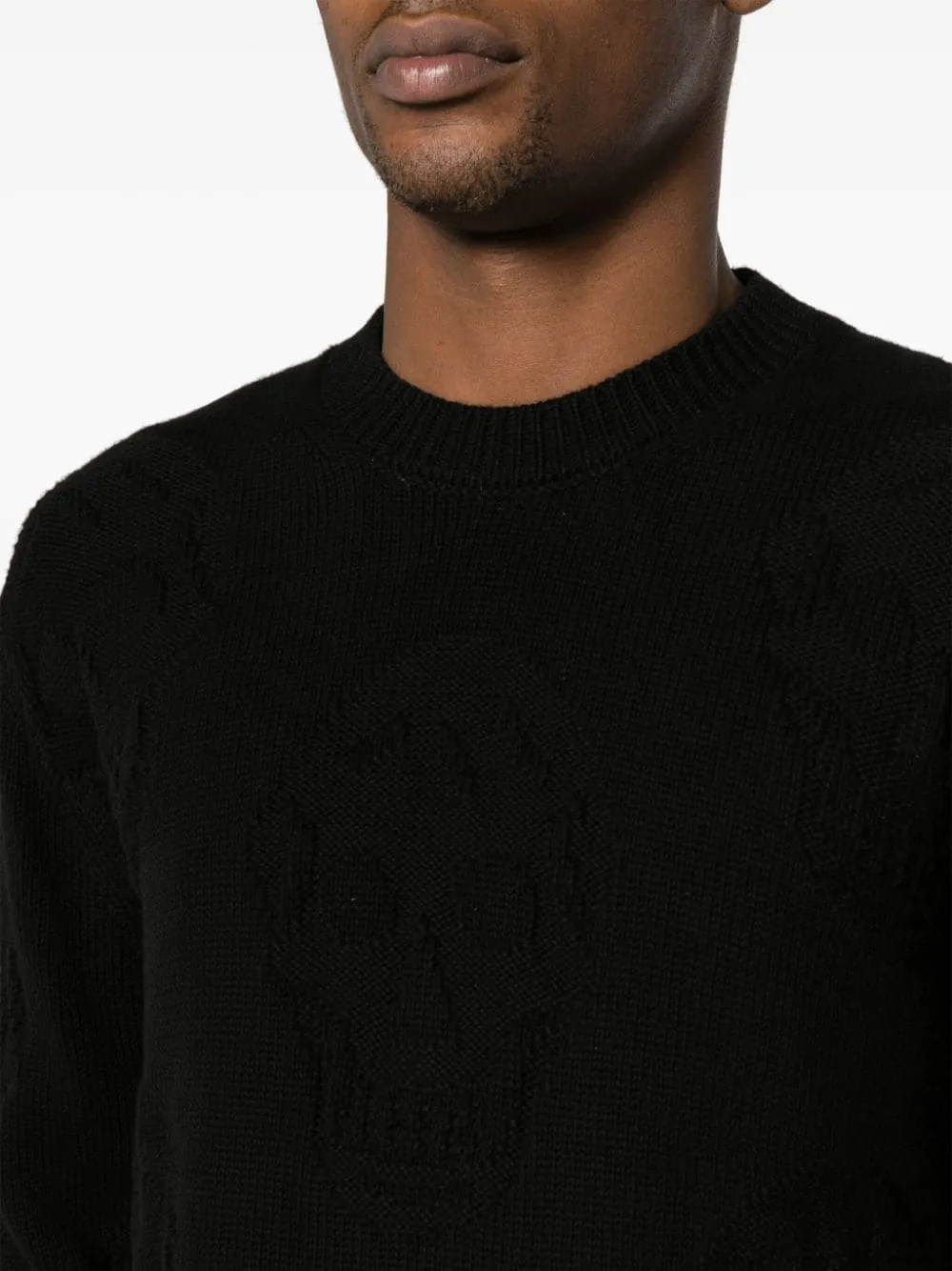 Alexander McQueen    Alexander Mc Queen Skull Knitted Cotton Jumper