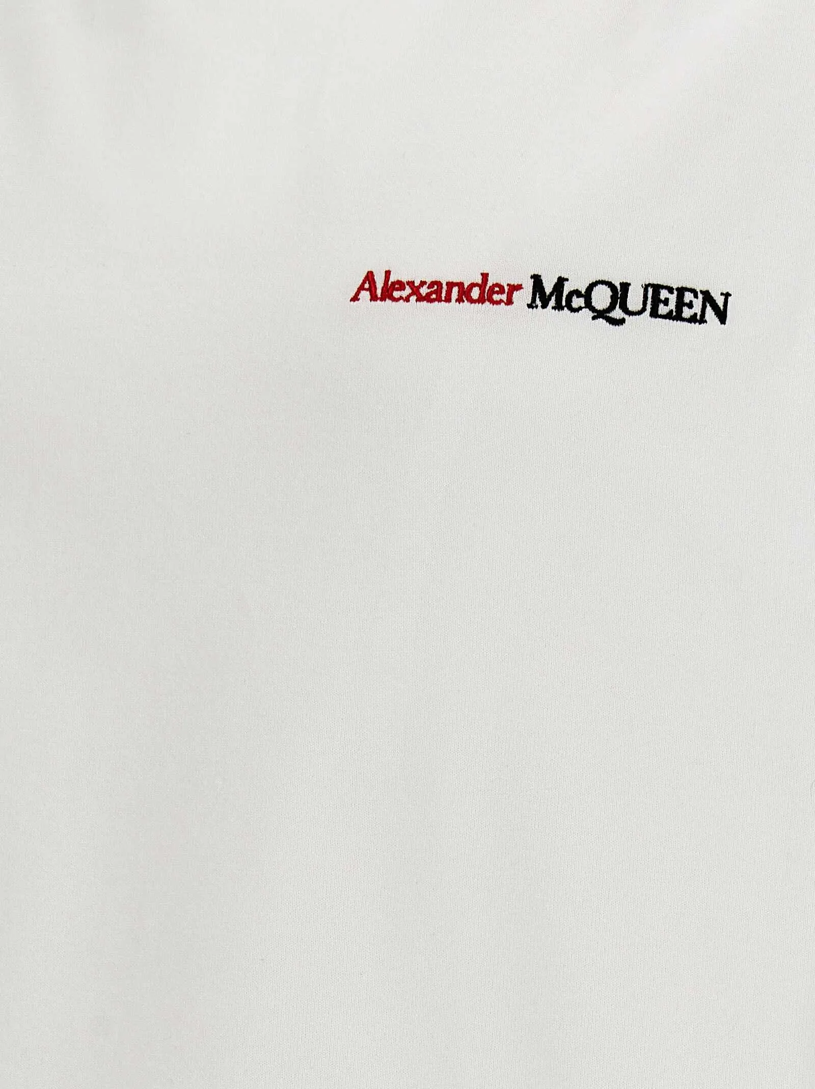 alexander mcqueen  |Alexander McQueen Logo embroidery t-shirt