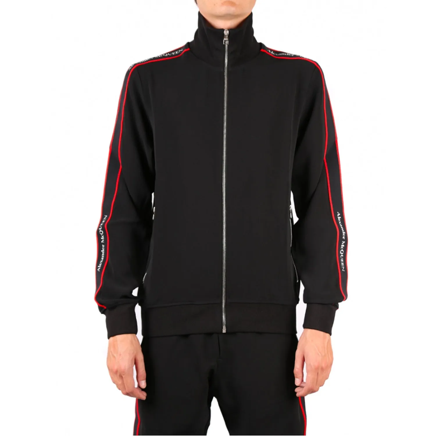 Alexander McQueen    Alexander Mcqueen Logo Zipped Sweatshirt