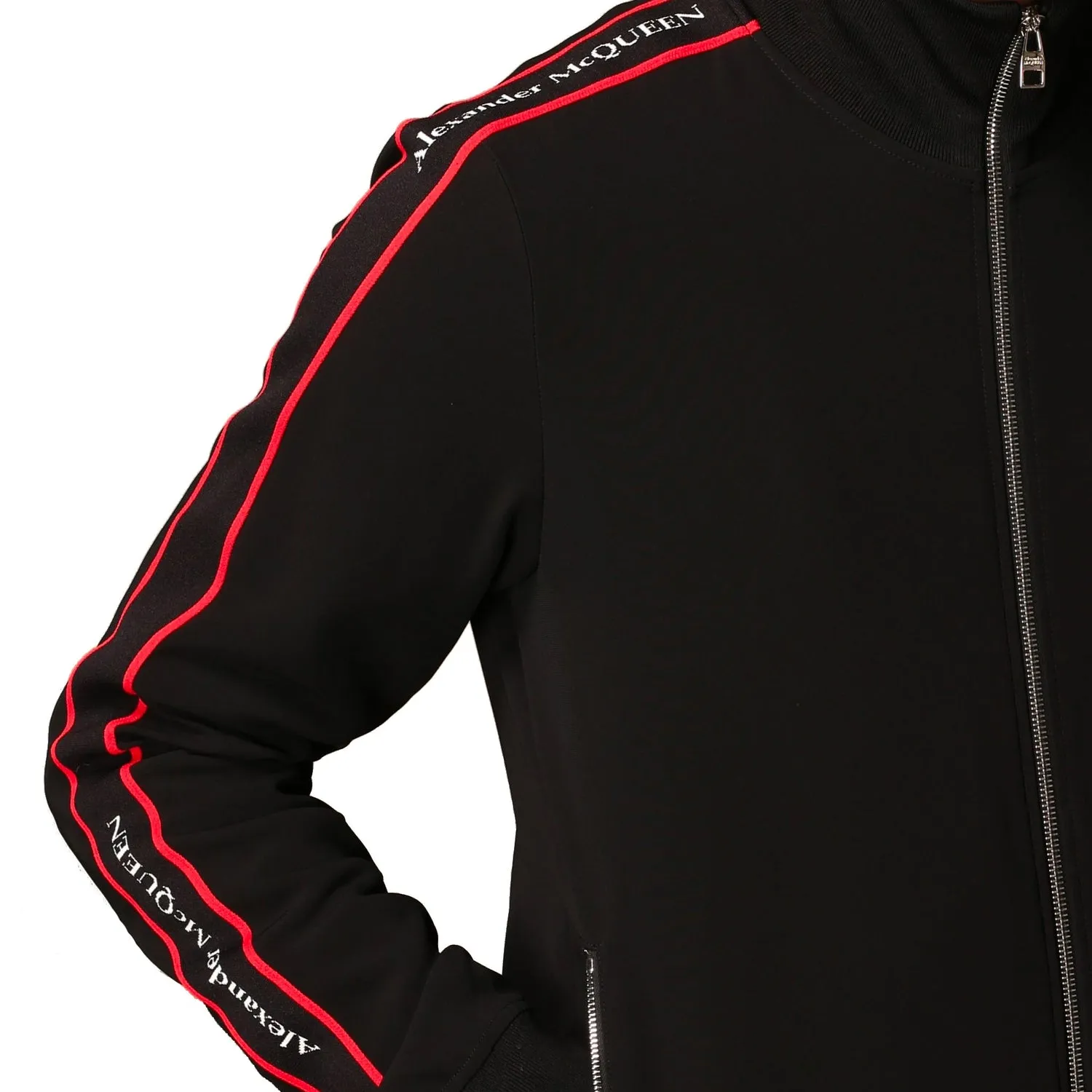 Alexander McQueen    Alexander Mcqueen Logo Zipped Sweatshirt