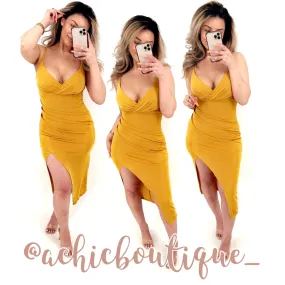 Aria Dress- Mustard