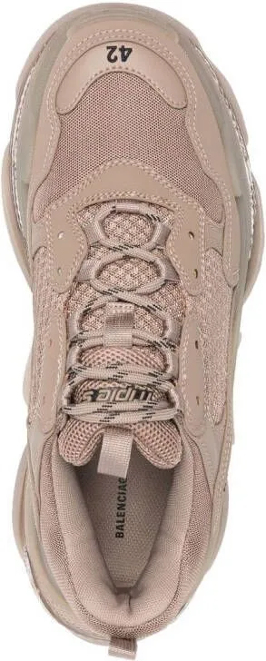 Balenciaga Triple S lace-up sneakers Brown