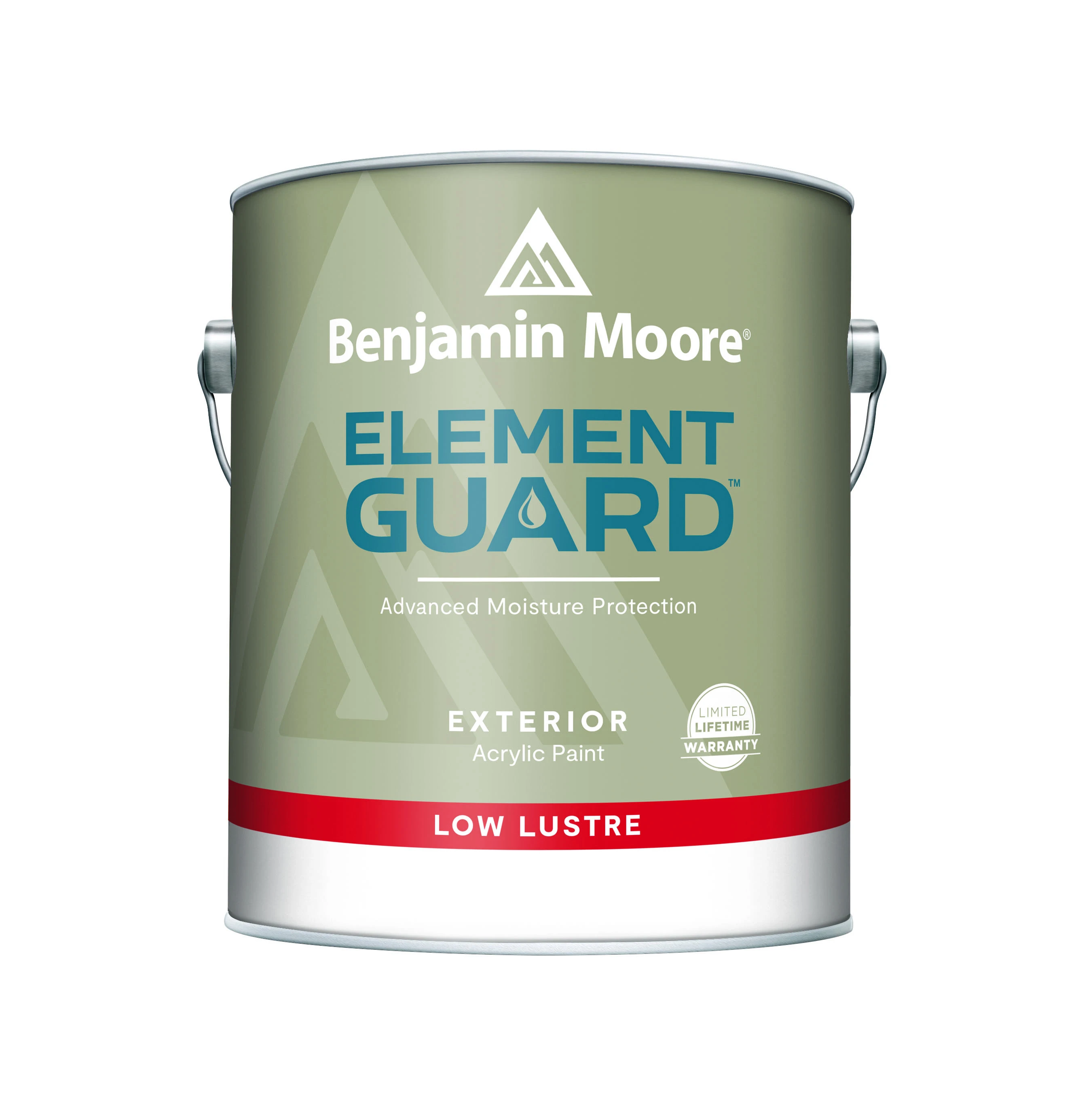 Element Guard Exterior Paint, Low Lustre, 1 Gallon, Model 07641x-001