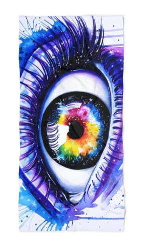 Galaxy Eye Beach Throw