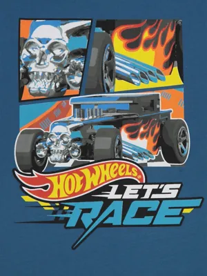 Hot Wheels Navy Let’s Race T-Shirt | Kids | George at ASDA