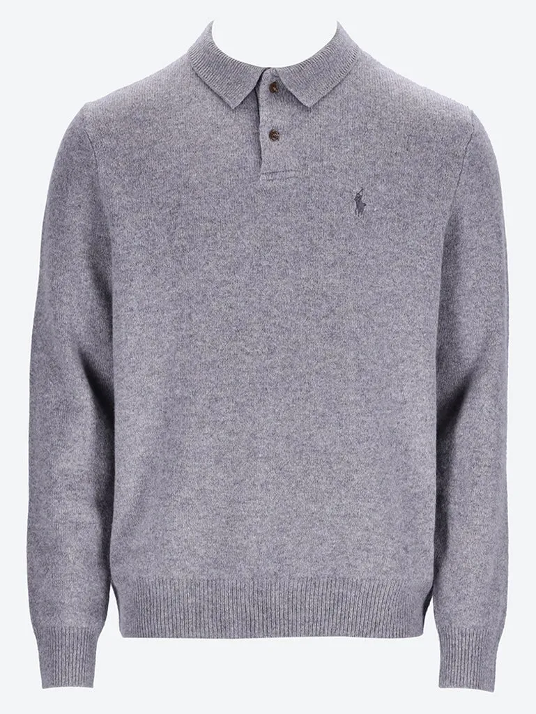 Long sleeve polo shirt