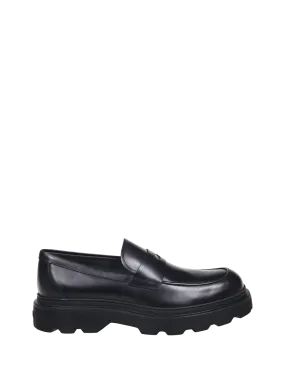 MEN TOD'S BLACK CALF SKIN 24L LOAFER