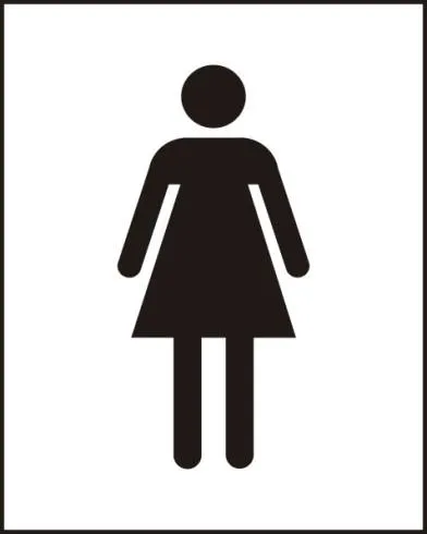 Spectrum Female symbol - RPVC 200 x 250mm - SCXO-CI-14312