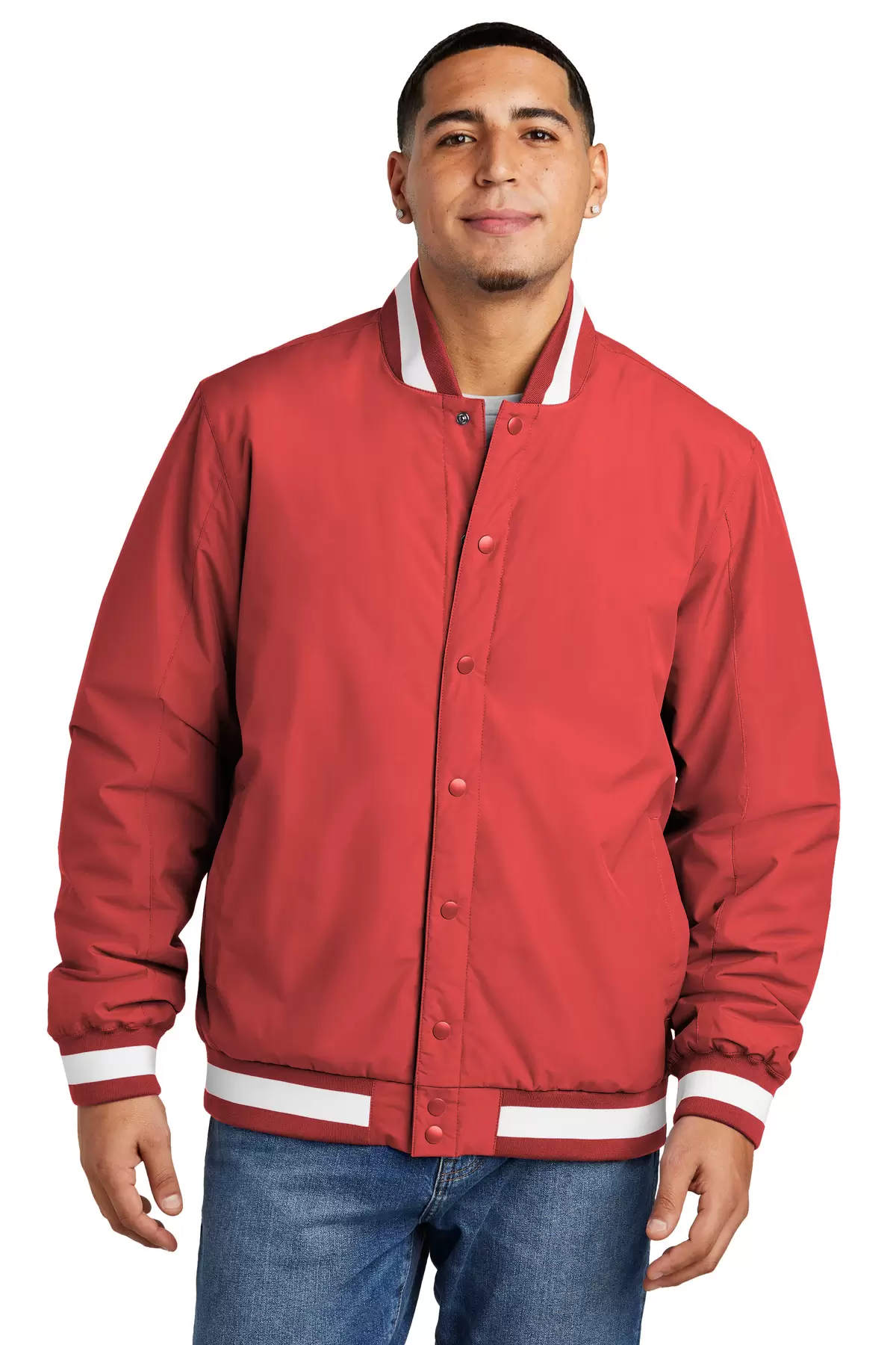Sport Tek JST58 Sport-Tek Insulated Varsity Jacket SKU: JST58