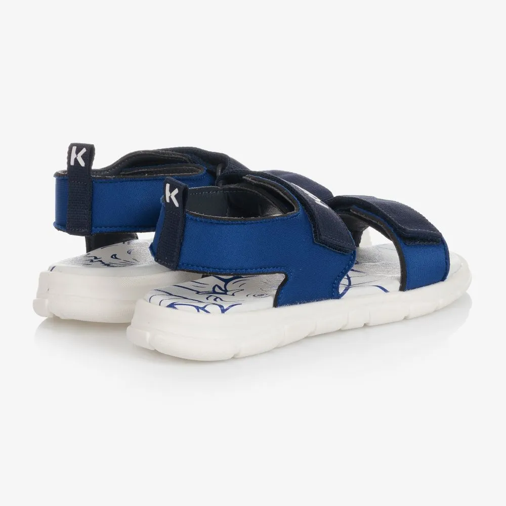 Teen Blue Velcro Sandal