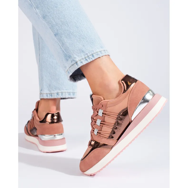 Women's Big Star sneakers KK274111 pink